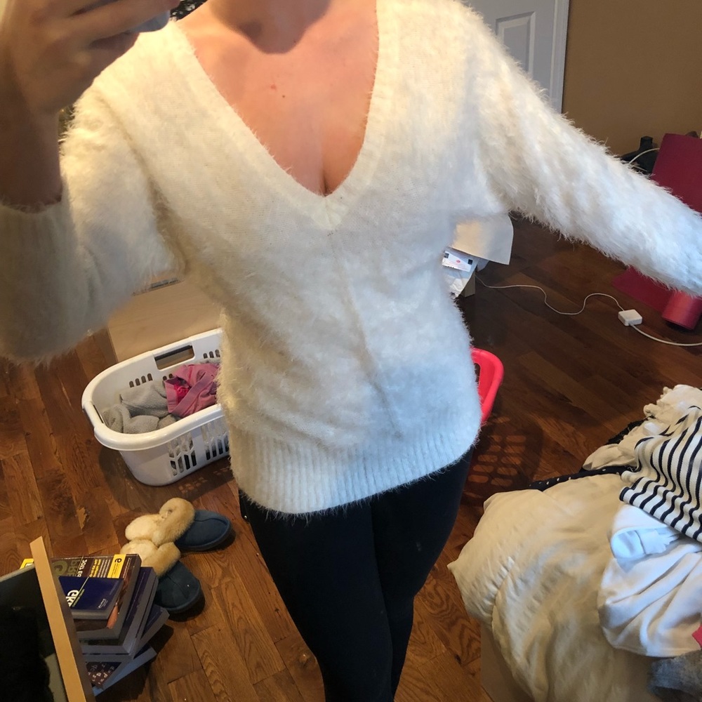 Cute white sweater